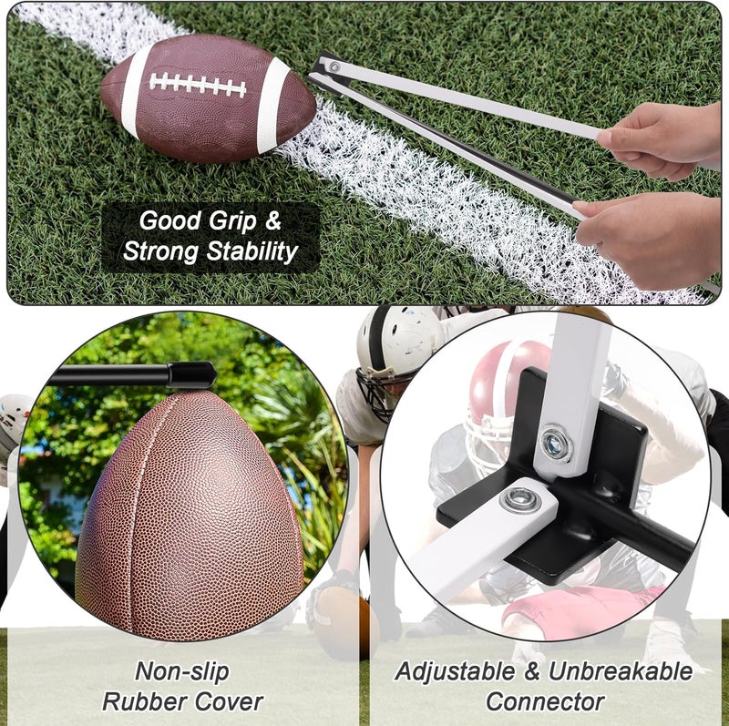 Anglekai Football Kicking Tee Holder, Metal Football Kicking Stand for Field Goal Kickers Tee Stand, Foldable Field Goal Place Kicks Holder for Kickoff - Image 4